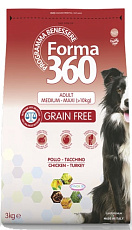 Forma 360 Dog Grainfree Adult Medium/Maxi (Курица/ индейка)